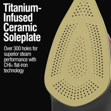 Load image into Gallery viewer, CHI 13101C Steam Iron for Clothes with Titanium Infused Ceramic Soleplate - Blemished package with full warranty