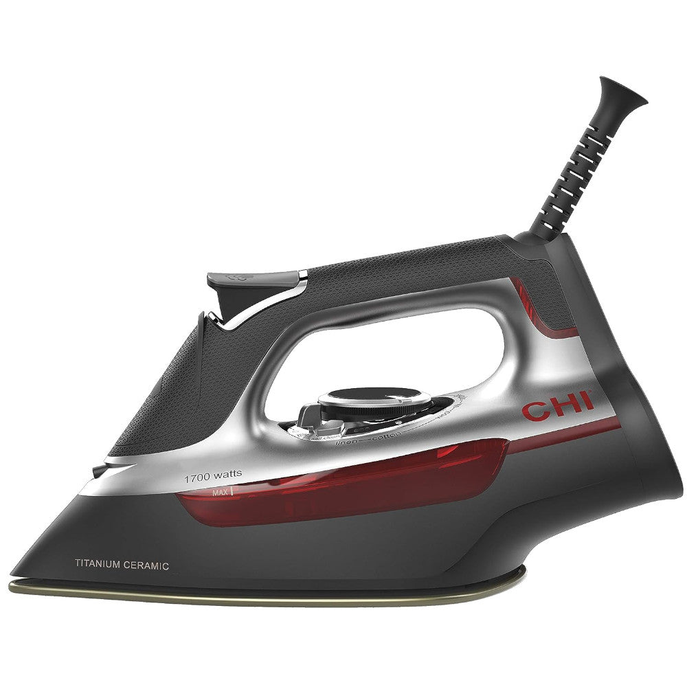 CHI 13101CG Steam Iron for Clothes with Titanium Infused Ceramic Soleplate - Blemished package with full warranty