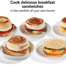 Load image into Gallery viewer, HAMILTON BEACH 25490C Dual Breakfast Sandwich Maker - Factory serviced with Home Essentials warranty
