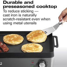 Charger l'image dans la galerie, HAMILTON BEACH PROFESSIONAL 38560 Grill et plaque chauffante électrique d'intérieur en fer - Remis à neuf avec garantie Home Essentials