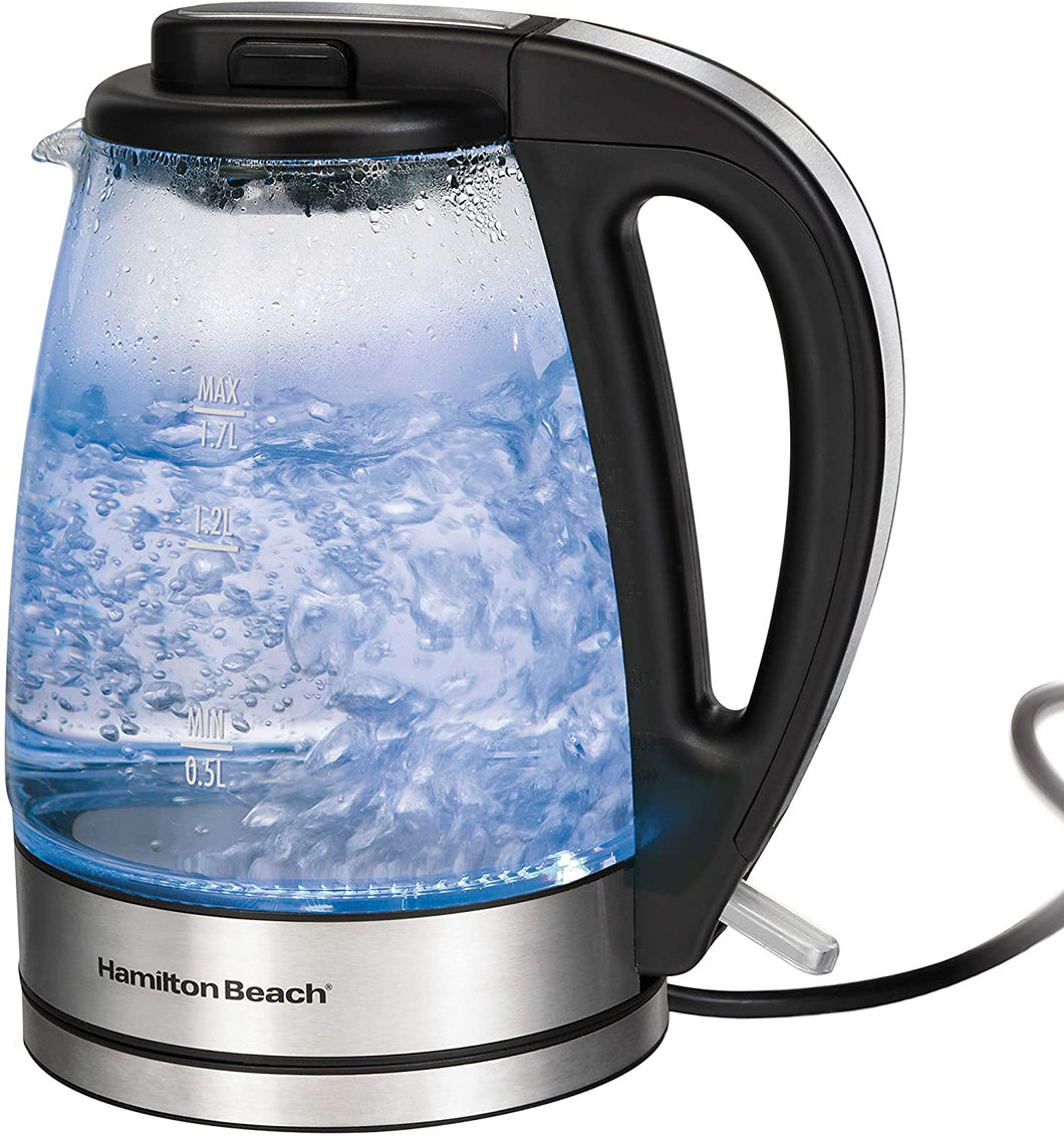 HAMILTON BEACH 1.7 Litre Cordless Electric Kettle - 40865C - Refurbished with Home Essentials warranty