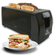 Charger l'image dans la galerie, HAUZ ATS772 4 Slice Toaster Long slot Black