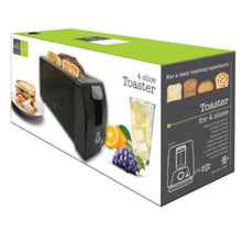 Charger l'image dans la galerie, HAUZ ATS772 4 Slice Toaster Long slot Black