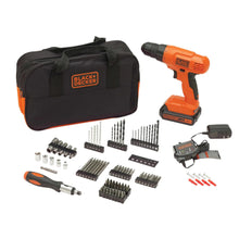Charger l'image dans la galerie, BLACK+DECKER BDC120VA 20V MAX* POWERCONNECT Cordless Drill/Driver with 100-Piece Kit