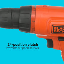 Charger l'image dans la galerie, BLACK+DECKER BDC120VA 20V MAX* POWERCONNECT Cordless Drill/Driver with 100-Piece Kit
