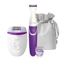 Charger l'image dans la galerie, PHILIPS BRP505/00 Satinelle Essential Corded Compact Epilator With Bikini Trimmer