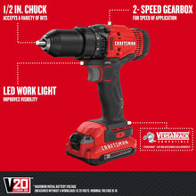 Load image into Gallery viewer, CRAFTSMAN CMCK600D2 V20* Cordless 6 Tool Combo Kit (2 Batteries) - Refurbished with Craftsman Warranty