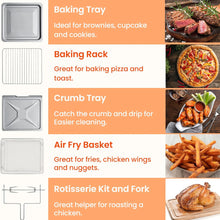 Charger l'image dans la galerie, Four à friteuse à air 12 en 1 COMFEE CO-F25A1 avec rôtissoire - Emballage imparfait avec garantie complète