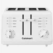 Charger l'image dans la galerie, Grille-pain compact 4 tranches CUISINART CPT-142C en blanc