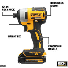 Load image into Gallery viewer, DEWALT 20V MAX* Cordless Drill and Impact Driver, Power Tool Combo Kit - Refurbished with Dewalt Warranty - DCK277C2