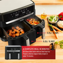Charger l'image dans la galerie, Friteuse à air double tiroir 8,3 L 7 en 1