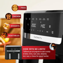 Charger l'image dans la galerie, Friteuse à air double tiroir 8,3 L 7 en 1