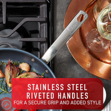 Charger l'image dans la galerie, T-FAL H8680454 Poêle à frire en acier inoxydable platine 24 cm