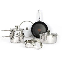 Charger l'image dans la galerie, Batterie de cuisine 10 pièces T-FAL Unlimited en acier inoxydable - H868SA54