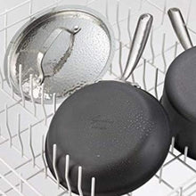 Charger l'image dans la galerie, Poêle antiadhésive anodisée dure LAGOSTINA H9049564 Nera de 12 pouces avec couvercle en acier inoxydable martelé