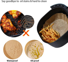 Charger l'image dans la galerie, Doublures jetables rondes antiadhésives pour friteuse à air 20 cm, 50 pièces