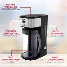 Load image into Gallery viewer, BRENTWOOD KT2150BK Iced Tea & Iced Coffee Maker