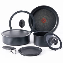 Charger l'image dans la galerie, T-FAL L242S884 Ingenio Expertise Cookware 8 Piece Set Black