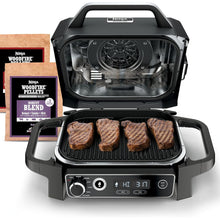 Charger l'image dans la galerie, NINJA OG701 Woodfire Outdoor Grill, 7-in-1 Master Grill, BBQ Smoker - Factory serviced with Home Essentials warranty