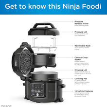 Load image into Gallery viewer, NINJA Ninja OP302 Foodi 9-in-1 Pressure Cooker & Air fryer - Factory serviced with Home Essentials warranty