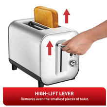 Load image into Gallery viewer, T-FAL TT682D50 Element Stainless Steel 2 Slice Toaster