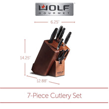 Load image into Gallery viewer, Wolf Gourmet WGCU100S 7 Piece Cutlery Knife Set- Blemished Package with Full Warranty