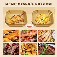 Load image into Gallery viewer, Square Non-Stick Air Fryer Disposable Liners 16cm, 50pcs