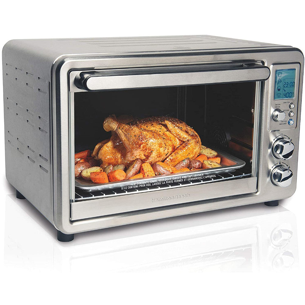 HAMILTON BEACH Sure-Crisp Digital Air Fryer Toaster Oven with Rotisserie - Refurbished with Full Manufacturer Warranty - 31194C