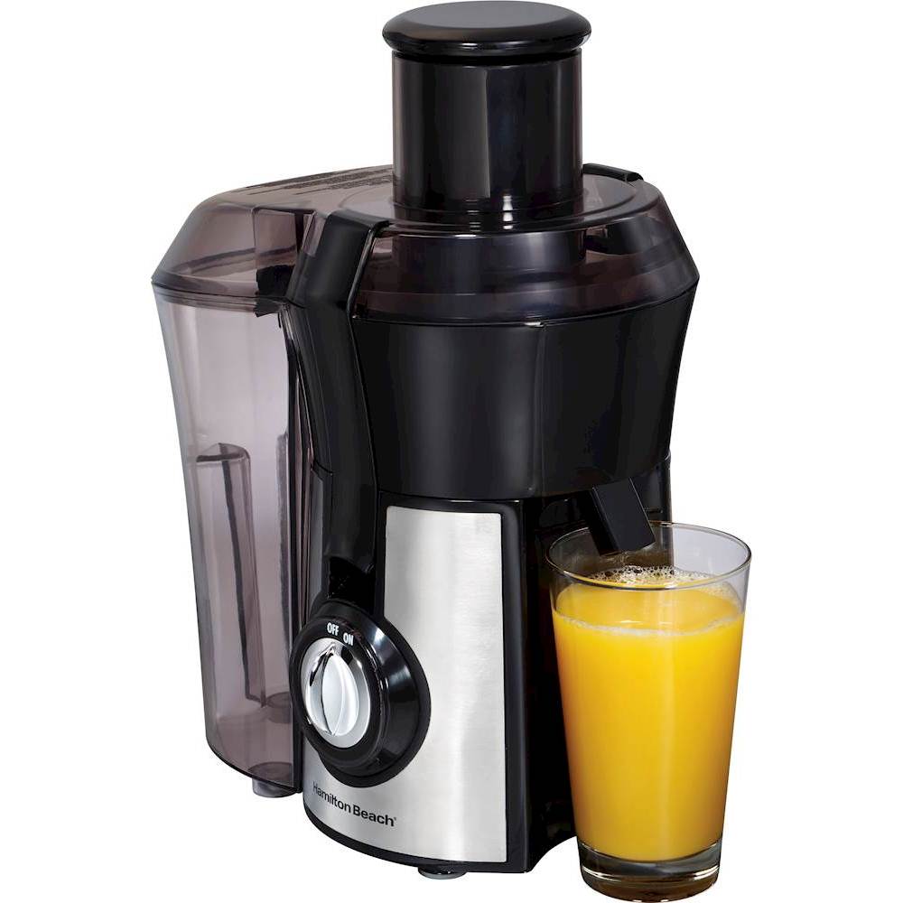 Hamilton Beach Big Mouth Electric Juicer - Black: 850W Juice Maker, 2 Speeds, Dishwasher-Safe Parts, 40oz Capacity