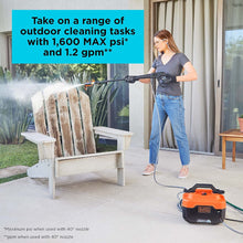 Load image into Gallery viewer, BLACK+DECKER Electric Cold Water Pressure Washer, 1,600 MAX PSI - BEPW1600