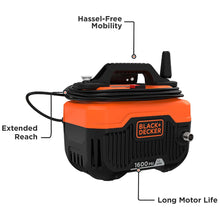 Load image into Gallery viewer, BLACK+DECKER Electric Cold Water Pressure Washer, 1,600 MAX PSI - BEPW1600