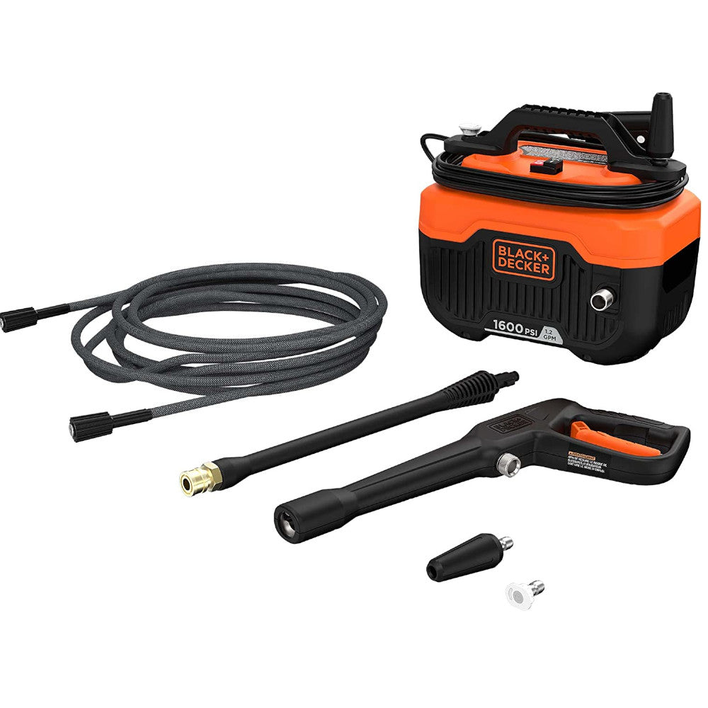 BLACK+DECKER Electric Cold Water Pressure Washer, 1,600 MAX PSI - BEPW1600