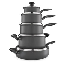 Load image into Gallery viewer, T-FAL 10Pc Hard Titanium Cookware Set - C706SC55