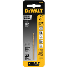 Charger l'image dans la galerie, DEWALT Foret industriel au cobalt à pointe fendue de 3/32 po - DWA1206