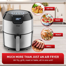 Load image into Gallery viewer, T-FAL 4.2L Digital Stainless Steel Prestige Air Fryer - Blemished package with full warranty - EY403D50