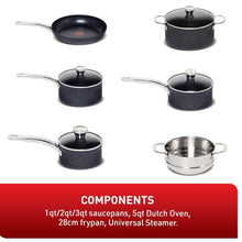 Load image into Gallery viewer, T-FAL Sapphire 10 Piece Cookware Set - Blemished package with full warranty - G104SA74