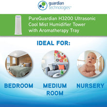 Charger l'image dans la galerie, Humidificateur ultrasonique à brume fraîche PURE GUARDIAN - Remis à neuf avec la garantie Home Essentials - H3200WAR