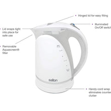 Load image into Gallery viewer, SALTON Cordless Electric Kettle, Water Boiler and Tea Heater - JK1648W