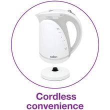 Load image into Gallery viewer, SALTON Cordless Electric Kettle, Water Boiler and Tea Heater - JK1648W