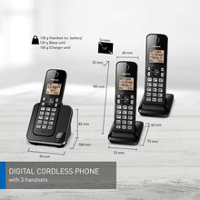 Load image into Gallery viewer, PANASONIC 3 Handset Telephone - Refurbished with Home Essentials warranty - KX-TGC383C