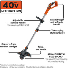 Load image into Gallery viewer, BLACK+DECKER 40V Lithium String Trimmer - LST136