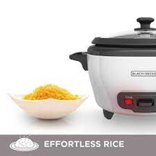 Load image into Gallery viewer, BLACK + DECKER 6-Cup Rice Cooker - Factory Certified with Full Warranty - RC506C