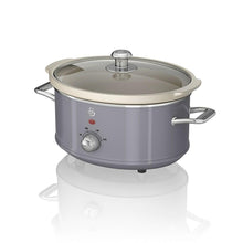 Load image into Gallery viewer, SWAN Retro Grey 3.5L Slow Cooker - SF17021GRN