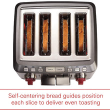 Load image into Gallery viewer, WOLF Gourmet 4-Slice Extra-Wide Slot Toaster - Factory serviced with 1 year warranty - WGTR104S