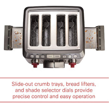 Load image into Gallery viewer, WOLF Gourmet 4-Slice Extra-Wide Slot Toaster - Factory serviced with 1 year warranty - WGTR104S