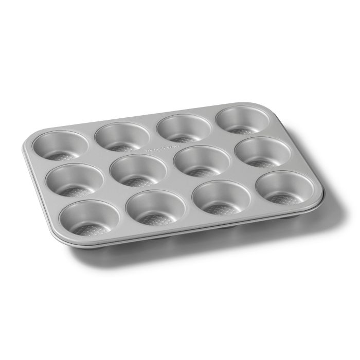 STARFRIT 34805 The Rock WAVE 12PC Muffin Tray 13.8" x 10.5" Carbon Steel