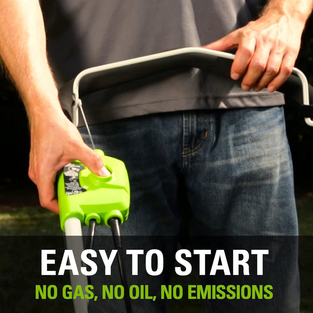 GREENWORKS 25022 Tondeuse à gazon filaire 12 A de 20 pouces