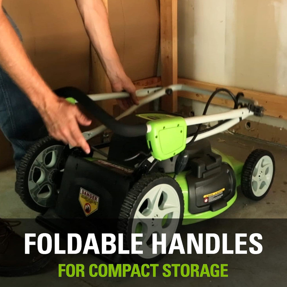 GREENWORKS 25022 Tondeuse à gazon filaire 12 A de 20 pouces