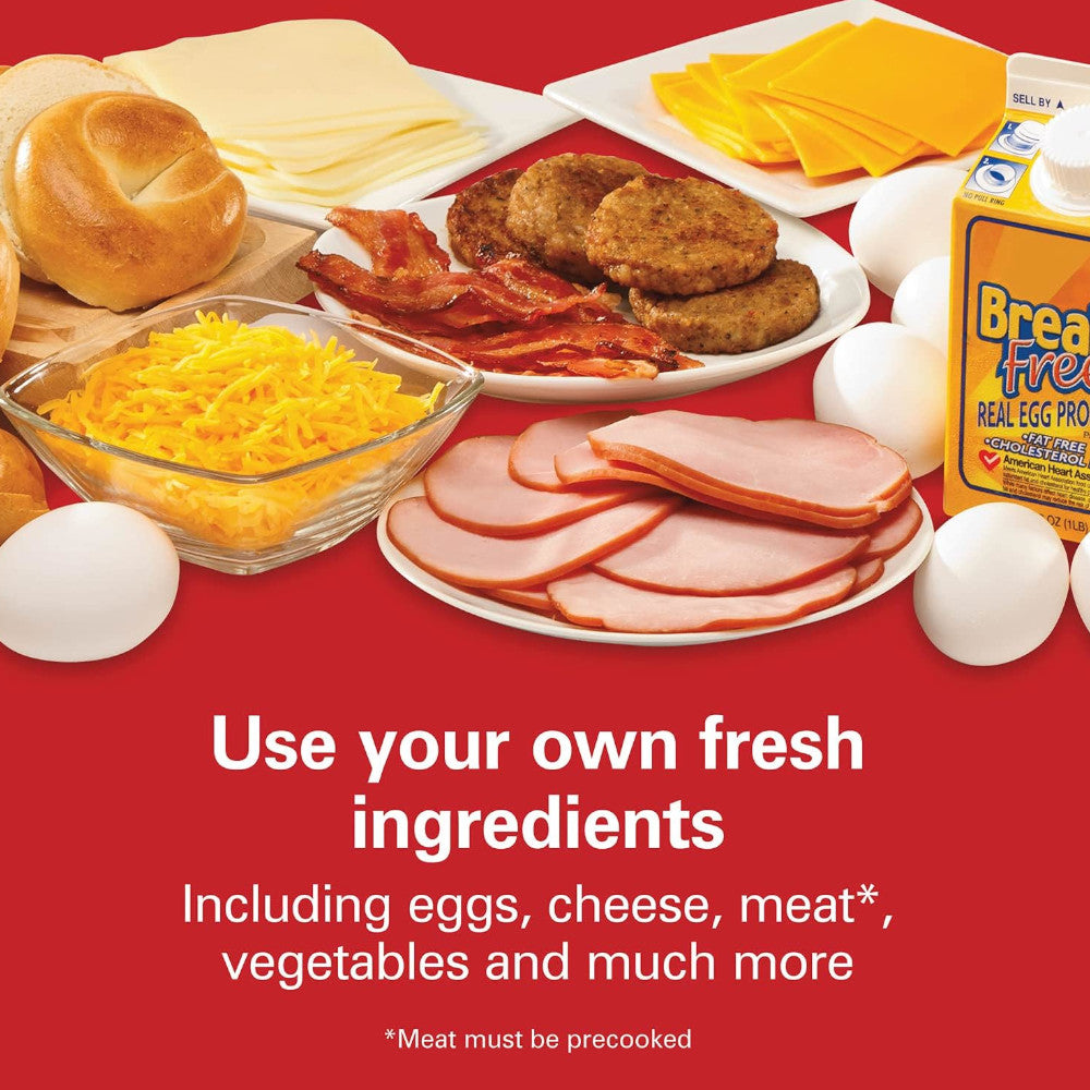 HAMILTON BEACH 25490C Machine à sandwich double pour petit-déjeuner - Entretenu en usine avec la garantie Home Essentials