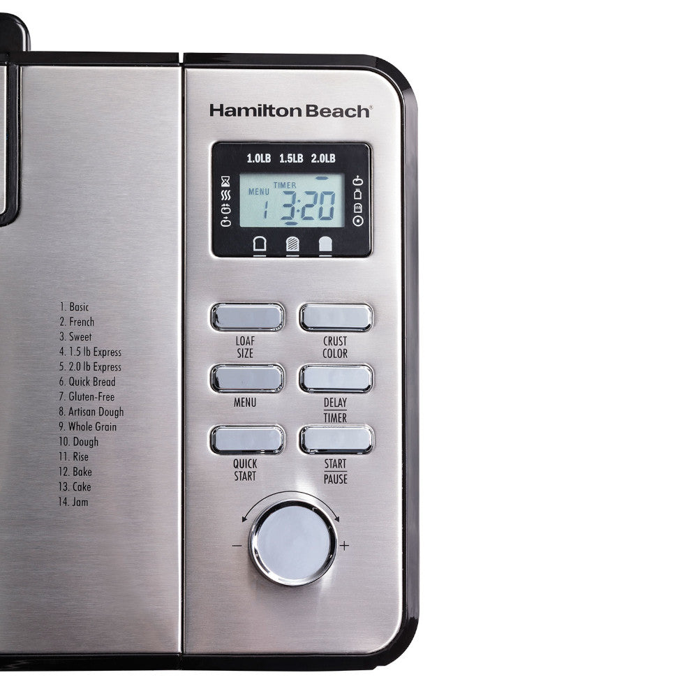 HAMILTON BEACH 29888C Premium Dough & Bread Maker - Factory serviced with Home Essentials warranty